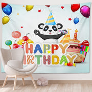 Happy Birthday Photo Backdrop Party Decoration Tapestry, Size: 150x130cm(GT56-6)