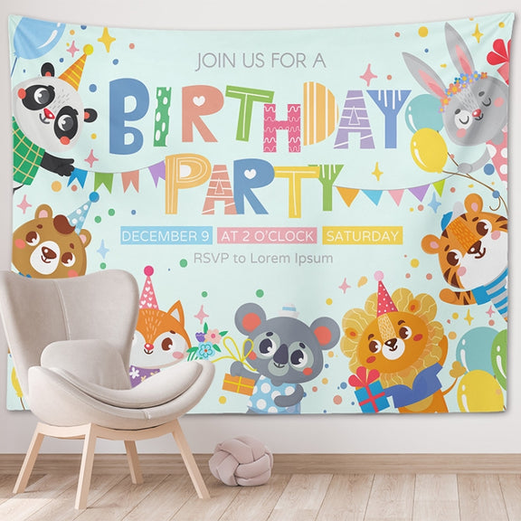 Happy Birthday Photo Backdrop Party Decoration Tapestry, Size: 150x130cm(GT56-8)