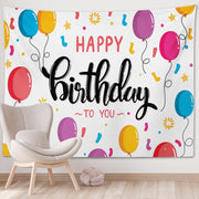Happy Birthday Photo Backdrop Party Decoration Tapestry, Size: 200x150cm(GT56-1)
