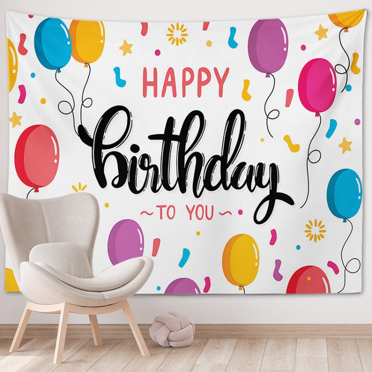 Happy Birthday Photo Backdrop Party Decoration Tapestry, Size: 230x180cm(GT56-1)