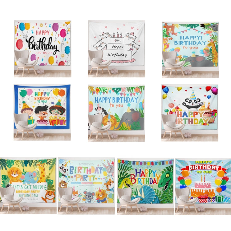 Happy Birthday Photo Backdrop Party Decoration Tapestry, Size: 230x180cm(GT56-1)