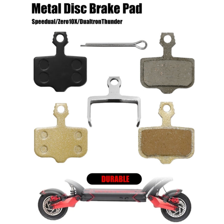 Mountain Bike Resin Semi-Metal Brake Pads(Gold)