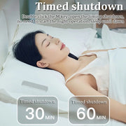 Soundproof Painless Bone Conduction Sleep Speaker Portable White Noise Sleeping Aid(White)