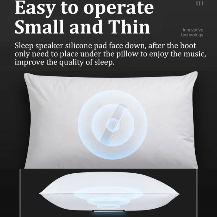 Soundproof Painless Bone Conduction Sleep Speaker Portable White Noise Sleeping Aid(White)
