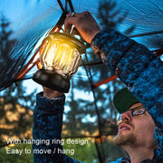 LH-B46 LED Retro Tent Light Convenient USB Charging Camping Light(Black)