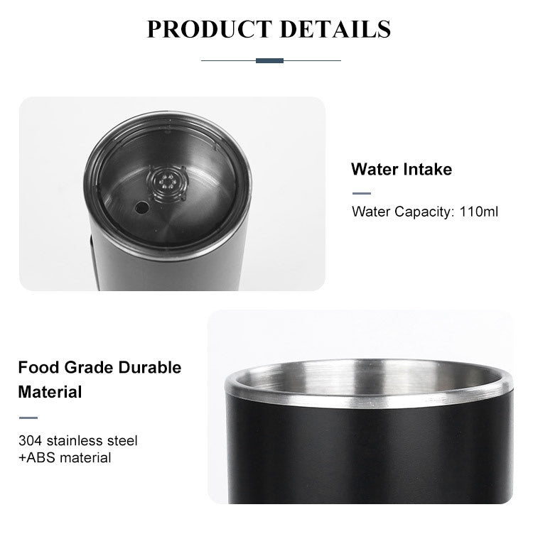 KFJ100 Portable Universal Automatic Espresso Capsule Coffee Maker(Black)