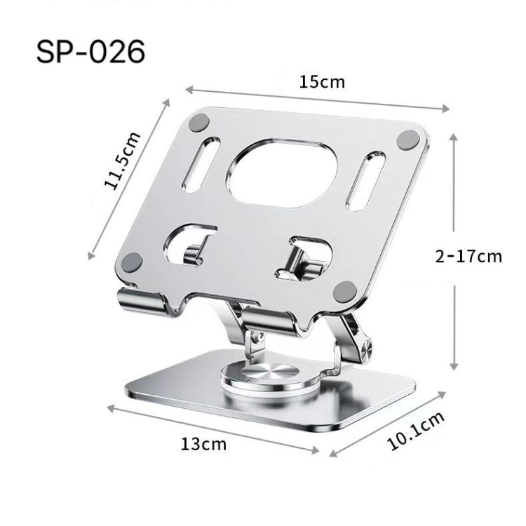 SP-026 360-degree Rotating Universal Desktop Tablet Folding Bracket(Gray)