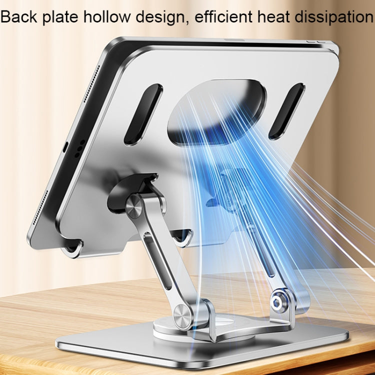 SP-026 360-degree Rotating Universal Desktop Tablet Folding Bracket(Gray)