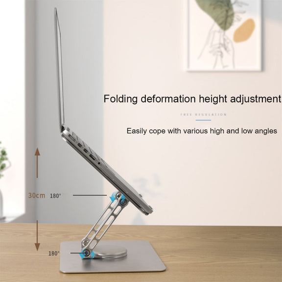 Multifunctional Desktop Foldable Rotating Laptop Cooling Bracket, Spec: SP-086 (Silver)