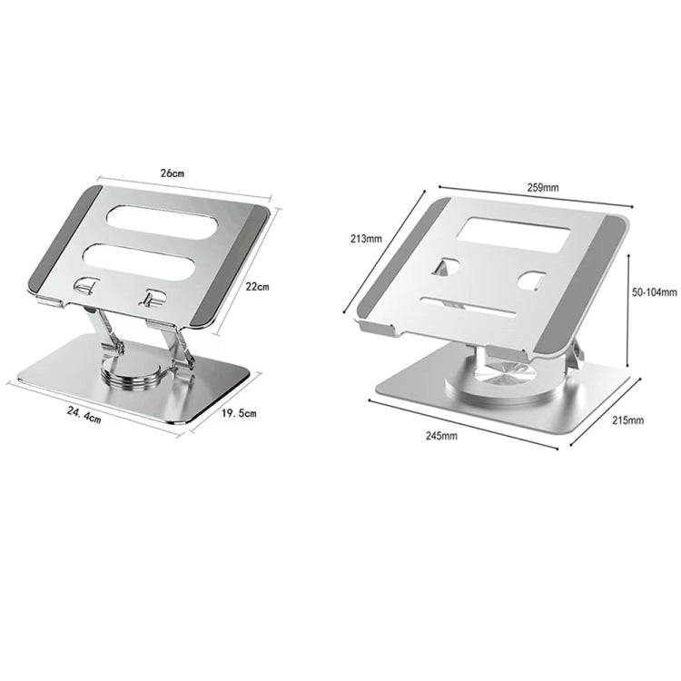 Multifunctional Desktop Foldable Rotating Laptop Cooling Bracket, Spec: SP-88 (Silver)