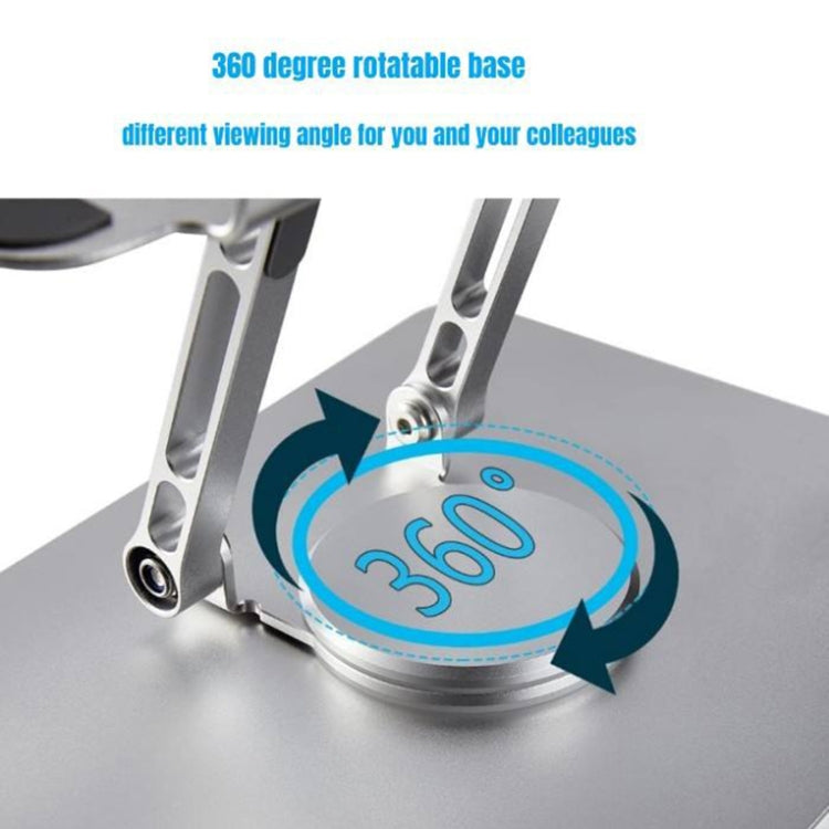 Multifunctional Desktop Foldable Rotating Laptop Cooling Bracket, Spec: SP-88 (Silver)