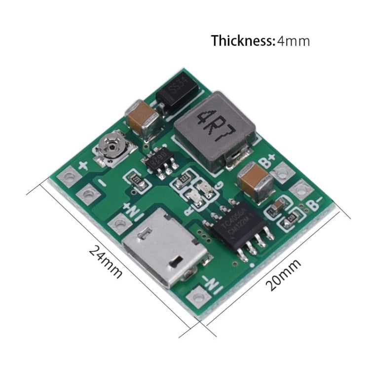 3.7V 18650 Single Cell Lithium Battery Adjustable Boost Voltage Converter Module With Charging Circuit