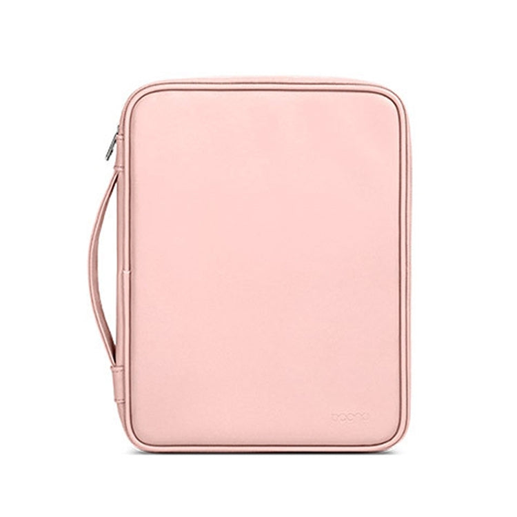 Baona BN-Q015 Leather Water-resistant Shock Absorbing Handheld Tablet Bag, Size: 12.9 inches(Pink)