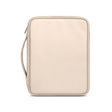 Baona BN-Q015 Leather Waterproof Shock Absorbing Handheld Tablet Bag, Size: 12.9 inches(Apricot) - Protective Bag by Baona | Online Shopping South Africa | PMC TechLife | Buy Now Pay Later Mobicred