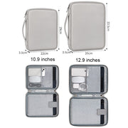 Baona BN-Q015 Leather Water-resistant Shock Absorbing Handheld Tablet Bag, Size: 12.9 inches(Apricot)
