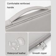 Baona BN-Q015 Leather Water-resistant Shock Absorbing Handheld Tablet Bag, Size: 12.9 inches(Apricot)