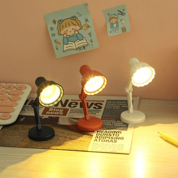 Flower Shape LED Mini Magnetic Table Lamp Foldable Bedside Night Light(09A Blue)