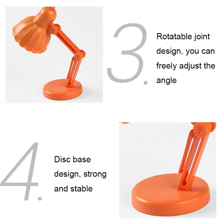 Flower Shape LED Mini Magnetic Table Lamp Foldable Bedside Night Light(09A Black)