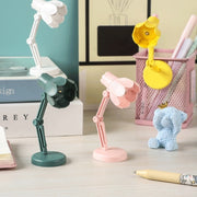Flower Shape LED Mini Magnetic Table Lamp Foldable Bedside Night Light(09A Blue)