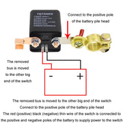 YQTANEN Car Battery Leakage Protection Remote Control Power Off Relay, Voltage: 12V 200A