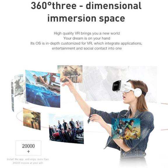 VRSHINECON G04BS+B03 Handle 3D Virtual Reality Helmet VR Glasses With Bluetooth Headset