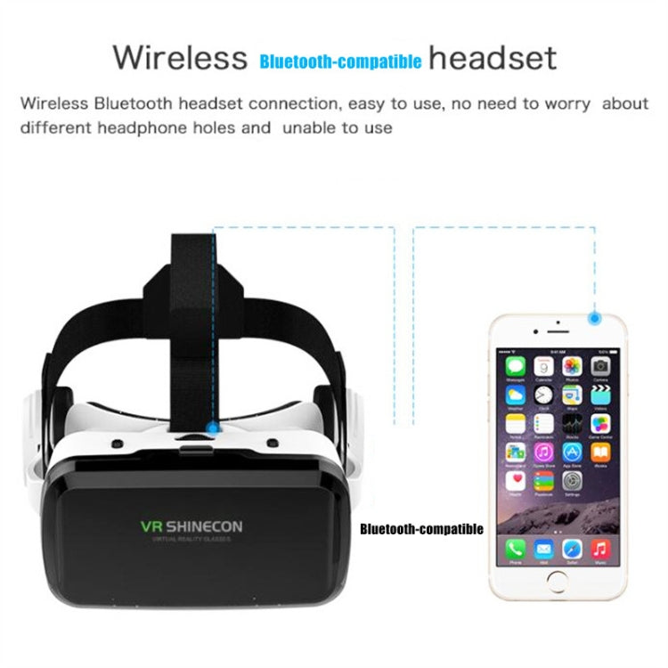 VRSHINECON G04BS+B03 Handle 3D Virtual Reality Helmet VR Glasses With Bluetooth Headset