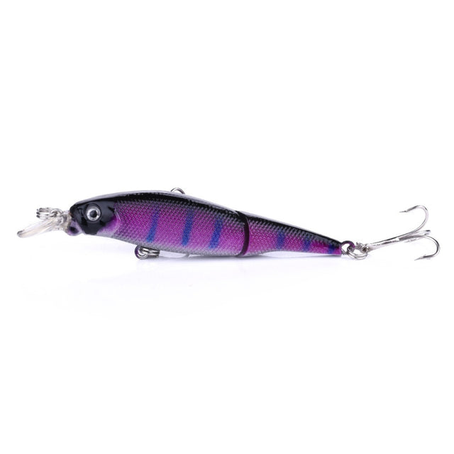 HENGJIA JM010 9cm 7g 2 Sections Bionic Bait With Beads Diving Mino Fake Bait(2)