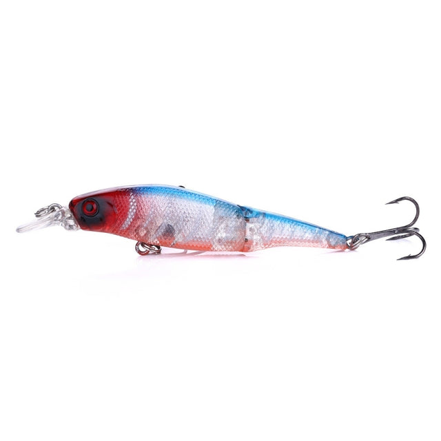 HENGJIA JM010 9cm 7g 2 Sections Bionic Bait With Beads Diving Mino Fake Bait(8)