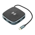AY95 9 In 1 TYPE-C/USB-C HUB Extended Dock Wireless Fast Charging Concentrator(Black) - USB HUB by PMC TechLife | Online Shopping South Africa | PMC TechLife | Buy Now Pay Later Mobicred