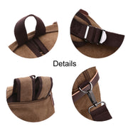 Casual Canvas Three-Purpose Business Briefcase Computer Bag, Color: Khaki Large