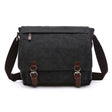 Versatile Canvas Shoulder Messenger Bag Business Computer Bag, Color: Black Large - free shipping - PMC TechLife - Order now!