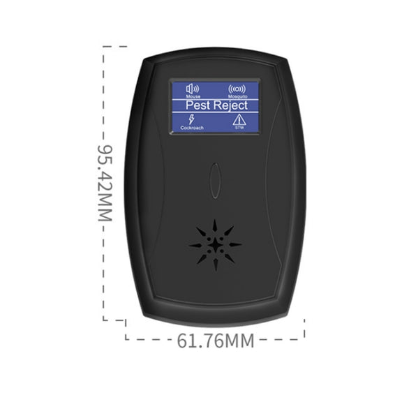 Household Mute Low Power Ultrasonic Insect Repeller, Specification: EU Plug(Black)