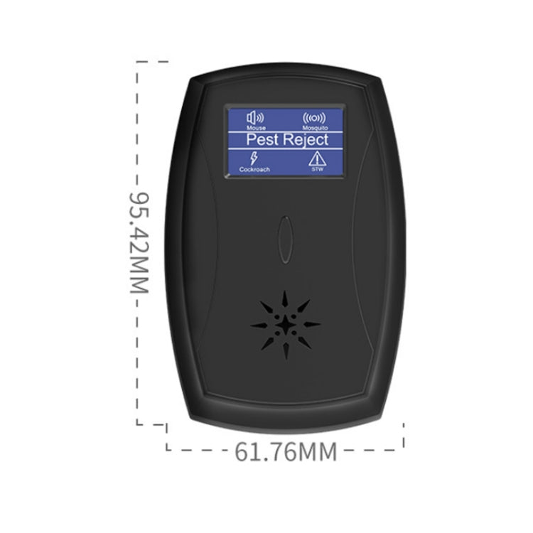 Household Mute Low Power Ultrasonic Insect Repeller, Specification: EU Plug(Black)