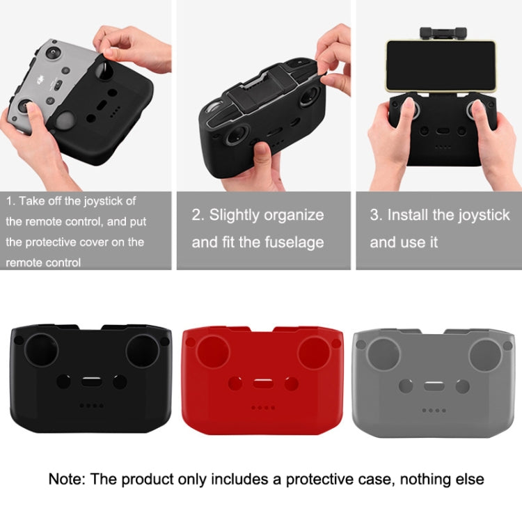 BRDRC DJI-7559 For DJI Mavic 3 / Mini 3 / 3 Pro Remote Control Silicone Protective Cover(Gray)