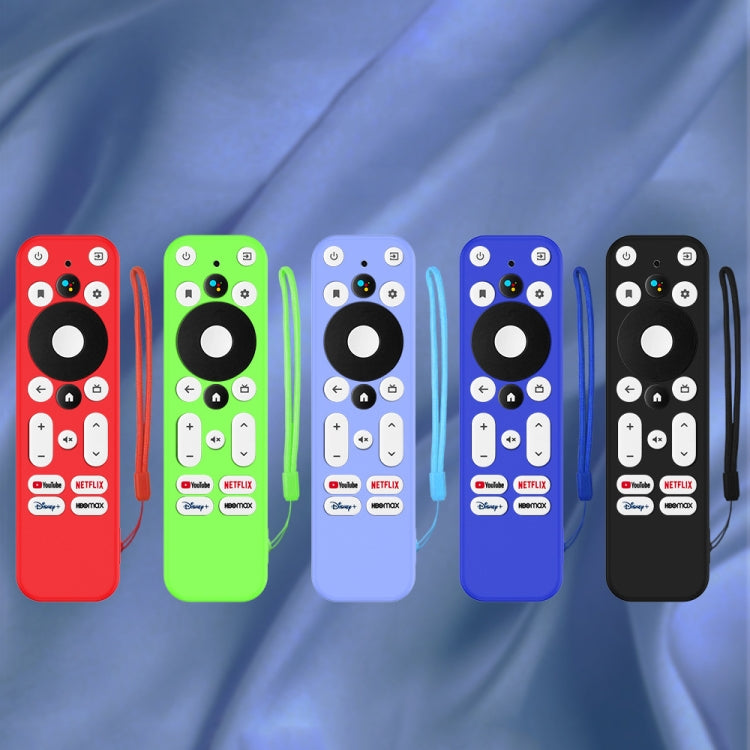 For ONN Android TV 4K UHD Streaming Device Y55 Anti-Fall Silicone Remote Control Cover(Black)