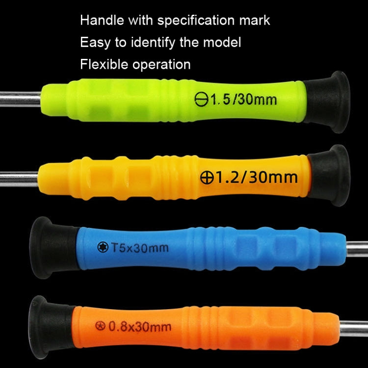 20pcs Mini Screwdriver Anti-Slip Mobile Phone Disassembly Maintenance Tools, Series: T2