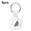 For AirTag 5pcs AT03 Tracker Case Positioning Anti-loss Device Storage Keychain Cover(White) - free shipping - PMc TechLife - Order now!