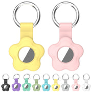 For AirTag 5pcs AT03 Tracker Case Positioning Anti-loss Device Storage Keychain Cover(Purple)