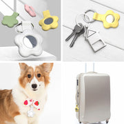 For AirTag 5pcs AT03 Tracker Case Positioning Anti-loss Device Storage Keychain Cover(Grey)
