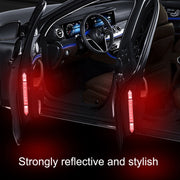 5sets Car Opening Door Anti-Collision Safety Warning Reflector(Diamond Yellow)