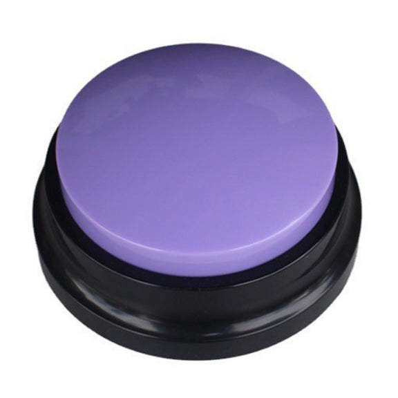 Pet Communication Button Dog Vocal Box Recording Vocalizer, Style: Recording Model(Purple)