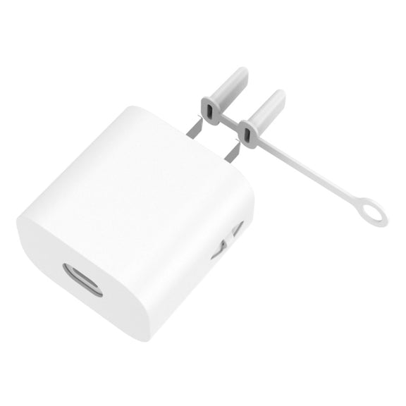For Huawei Honor 66W AC01 Charger Silicone Protective Cover(White)
