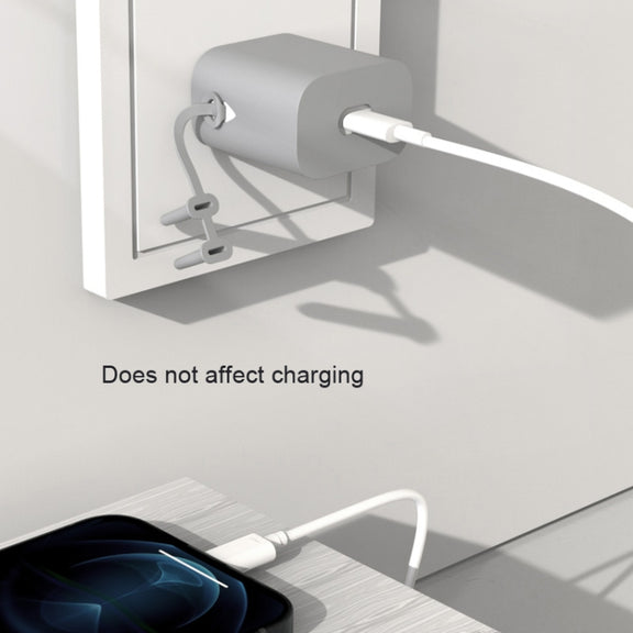 For Huawei Honor 66W AC01 Charger Silicone Protective Cover(Fog Blue)
