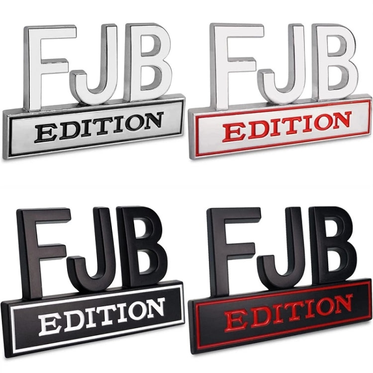 5pcs Car Body Rear Modification Plate Label(Silver Black)
