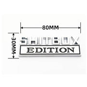 5pcs Car Body Rear Modification Badge Plate Label(Black Red)
