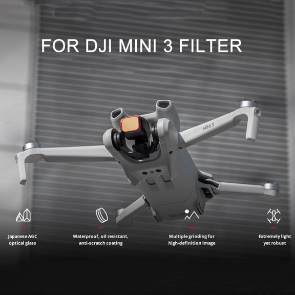 For DJI Mini 3 PGYTECH Filter Aluminum Alloy Drone Filter,Spec: UV