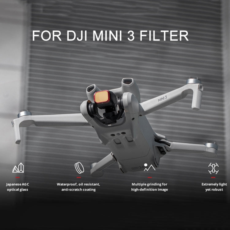 For DJI Mini 3 PGYTECH Filter Aluminum Alloy Drone Filter,Spec: CPL