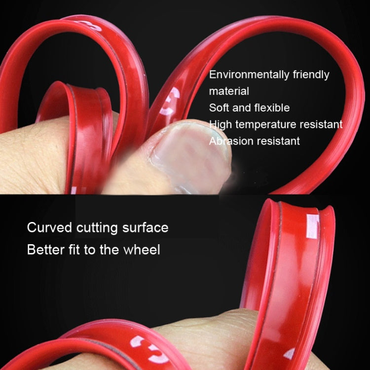 8m/roll Car Wheel General Sticker Modified Protection Sticker Anti-collision Strip(Orange)