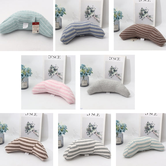 2pcs Children Neck Headrest Comfortable Shoulder Cover Car Neck Guard Pillow(Gray Stripe)