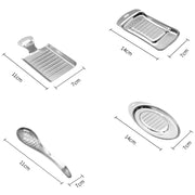 KS1001 Thicken Stainless Steel Ginger Garlic Vegetable Puree Grinder, Specification: Square